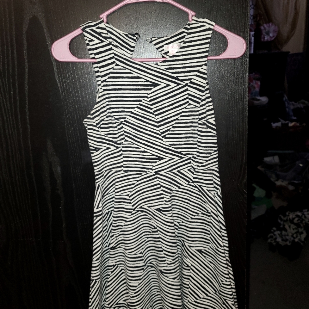 Xhiliration zebra print mini dress